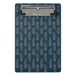 Feathers pattern mini clipboard