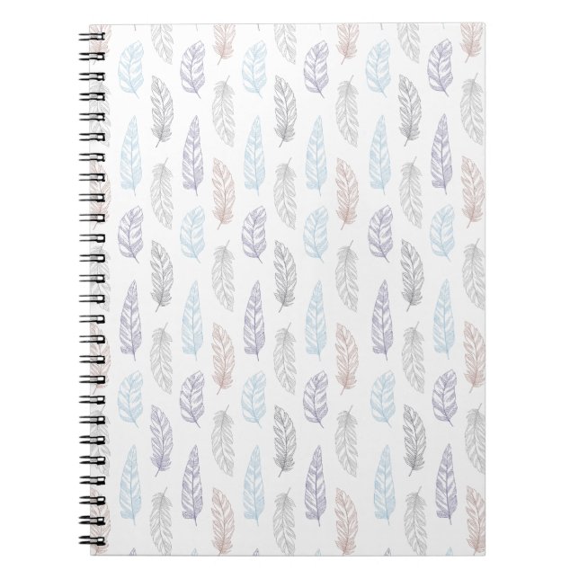 Feathers pattern  notebook (Front)