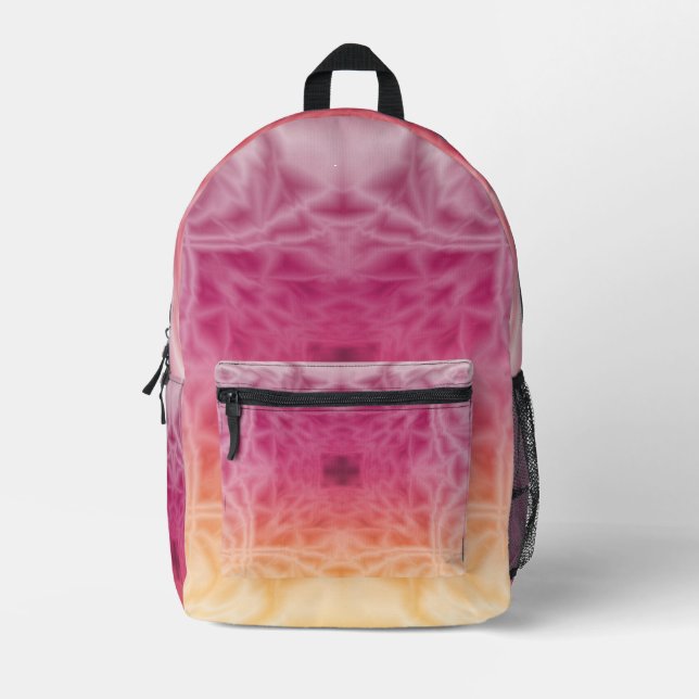 Feathers Printed Backpack (Front)
