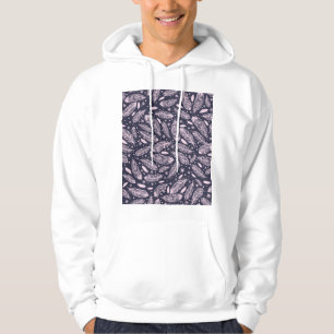 Feathery Fantasy: Romantic Pattern Creation Hoodie