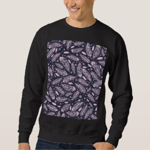 Feathery Fantasy: Romantic Pattern Creation Sweatshirt