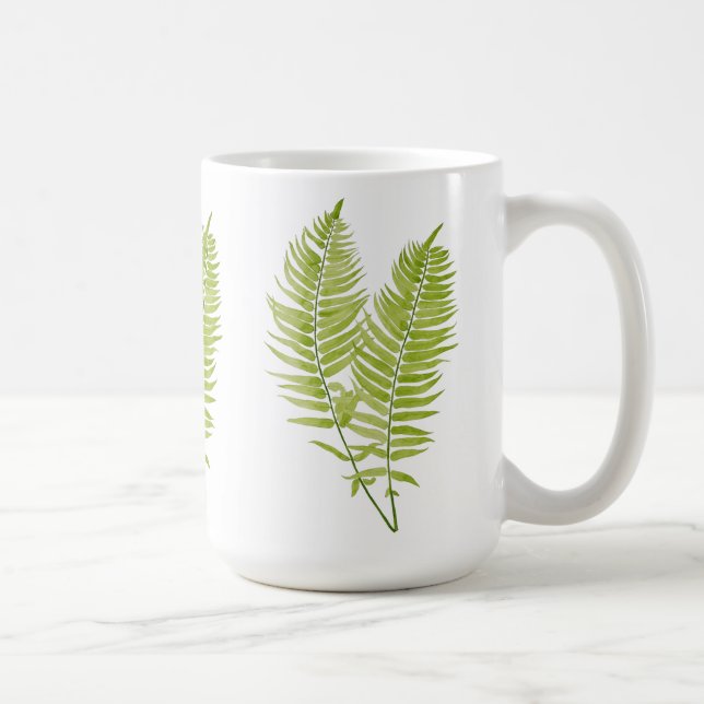 Feathery Fern on a Classic Mug (Right)