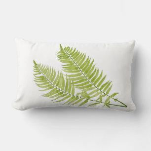 Feathery Fern on a Lumbar Pillow
