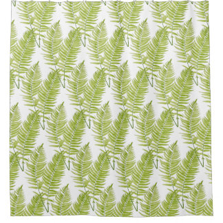 Feathery Fern on a Shower Curtain