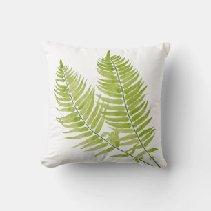 Feathery Fern on a Throw pillow