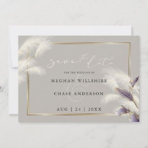 Feathery Pampas Grass Amethyst Anthurium