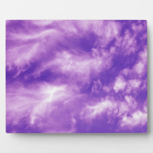 Feathery Purple Sky Plaque