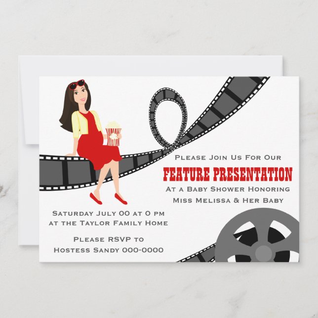 Feature Presentation Baby Shower Invitation (Front)