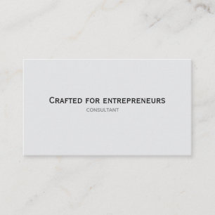 Featuring clean typography with the tagline Business Card
