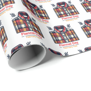 Feb 10th - Flannel Day Wrapping Paper