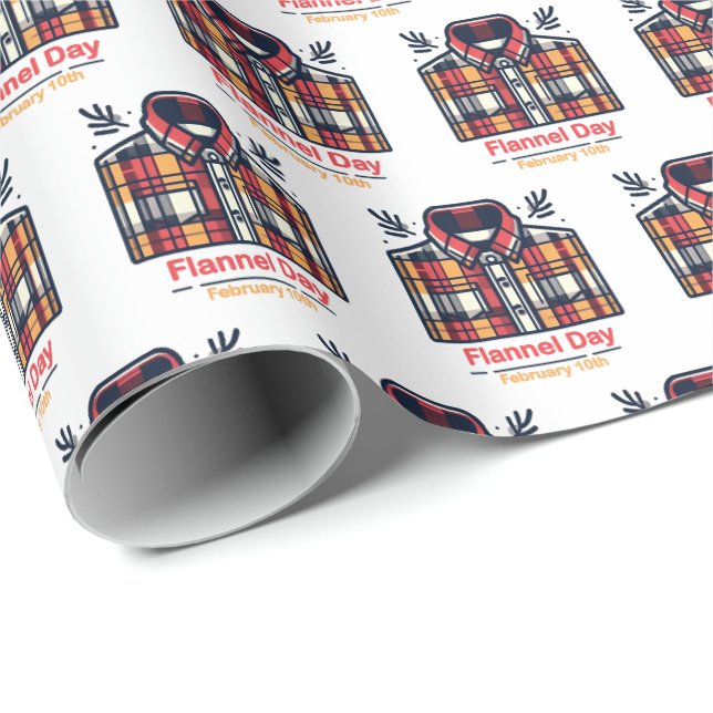 Feb 10th - Flannel Day Wrapping Paper (Roll Corner)