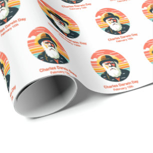 Feb 12th Charles Darwin Day Wrapping Paper