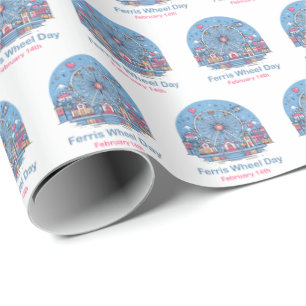 Feb 14th Ferris Wheel Day Wrapping Paper