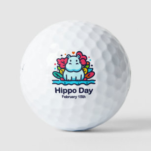 Feb 15th - Hippo Day Golf Balls