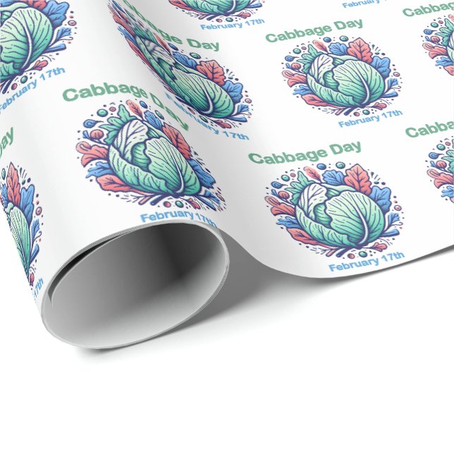 Feb 17th Cabbage Day Wrapping Paper (Roll Corner)