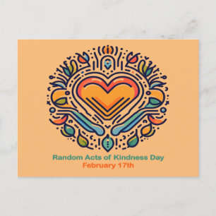 Feb 17th Random Acts of Kindness Day Postcard