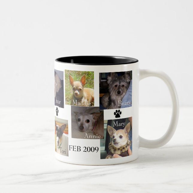 FEB 2009 DOGS Two-Tone COFFEE MUG (Right)