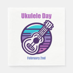 Feb 2nd - Ukulele Day Napkin