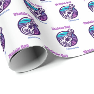 Feb 2nd - Ukulele Day Wrapping Paper