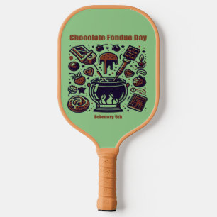 Feb 5th - Chocolate Fondue Day Pickleball Paddle