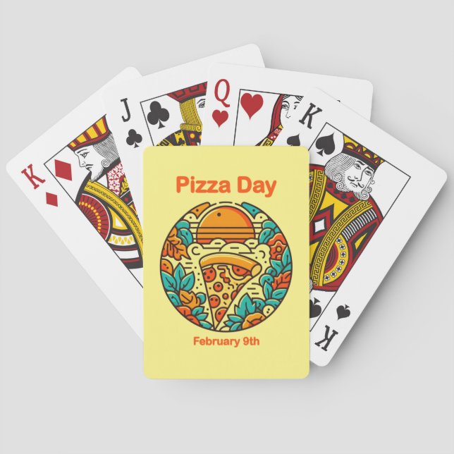 Feb 9th - Pizza Day Playing Cards (Back)