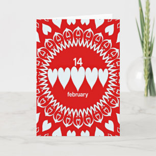 February 14 Romance Heart Card