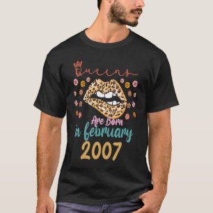 February 16th Birthday This Queen Was Born In Febr T-Shirt