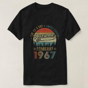 February 1967 Vintage 55 Years Old Retro 55th Birt T-Shirt