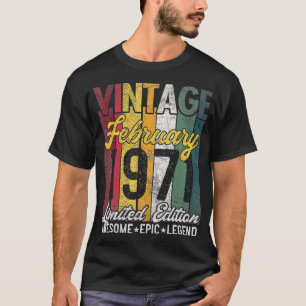 February 1971 50th Birthday Gift Limited Edition A T-Shirt