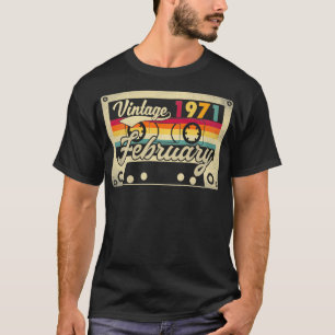 February 1971 51st Birthday Gift Vintage Retro 51 T-Shirt