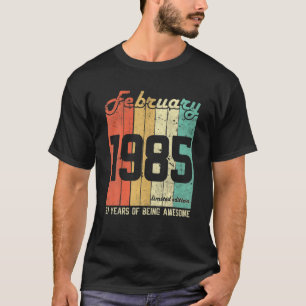 February 1985 37 Years Old Limited Edition 37Th Bi T-Shirt
