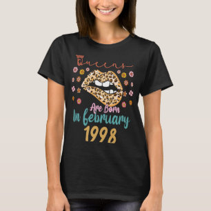 February 25th Birthday This Queen Was Born In Febr T-Shirt