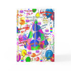 February, 29 Birthday Greeting Card Folded