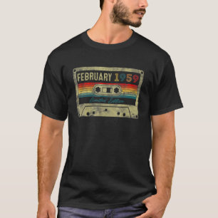 February 63 Cassette Tape 63Rd Birthday Decoration T-Shirt