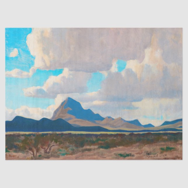 February Afternoon, Tucson Mountains by Dixon Tissue Paper (Front)