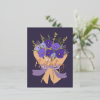 February Birth Flower Purple Violets Floral