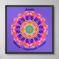 February Birth Flower Quote Kids Nursery