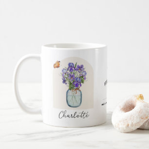 February Birth Month Flower Mug