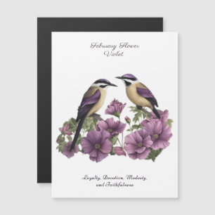 February Birth Month Flower Personalised Birthday