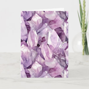 February Birthstone Amethyst Birthday Card