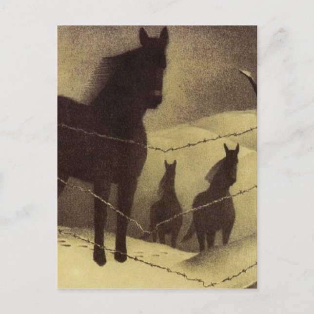 February by Grant Wood Postcard (Front)