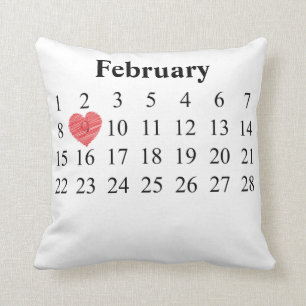 February Calendar - Move Heart over YOUR Day Cushion