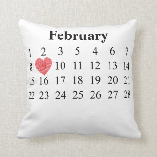 February Calendar - Move Heart over YOUR Day Cushion