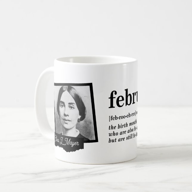 February Definition Coffee Mug (Front Left)