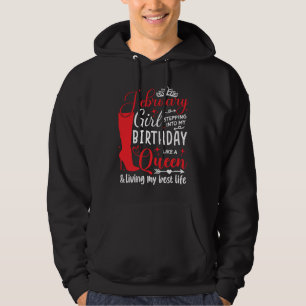February Girl Stepping into My Birthday Aquarius Q Hoodie
