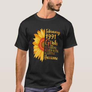 February Girls 1991 Shirt 32nd Birthday Gifts 32 Y