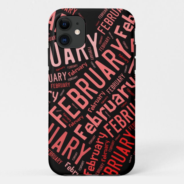 February Heart Case-Mate iPhone Case (Back)