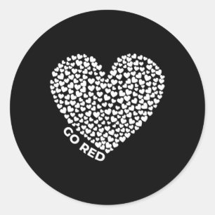 February Heart Health Month American Heart Health Classic Round Sticker