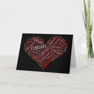 February Heart Holiday Card