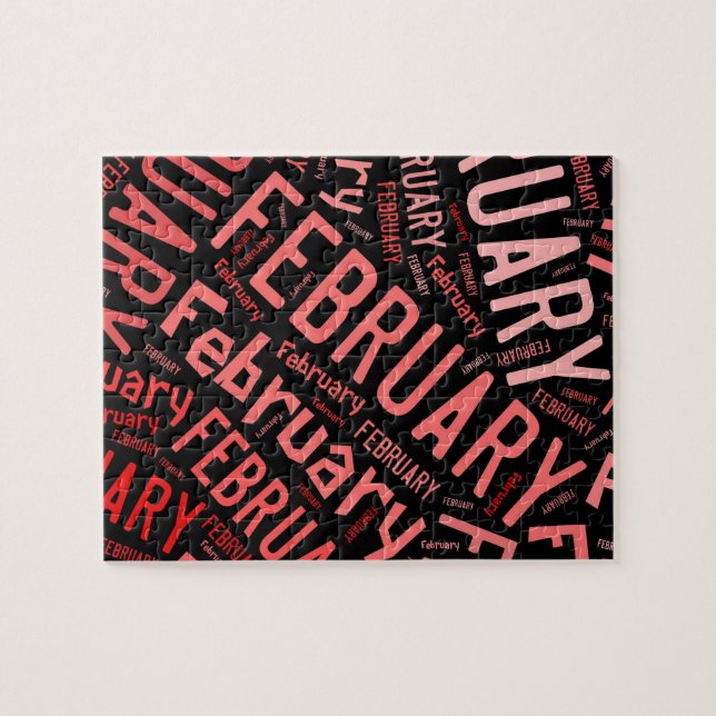 February Heart Jigsaw Puzzle (Horizontal)